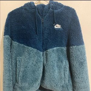 Fluffy Nike Zip up jacket